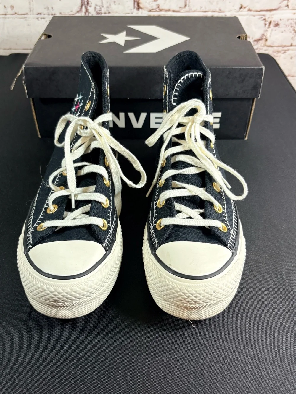 Converse black high